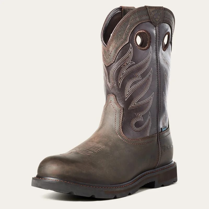 Ariat Ariat Men's Boot Groundwork H2O Round Toe Dark Brown 10035965